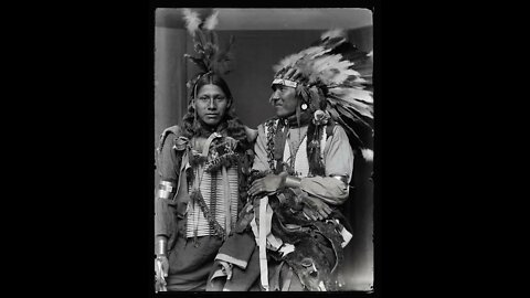 Holy Frog and Big Turnips. Native American Tribe Lakota Sioux. 1900. Photo by Gertrude Käsebier