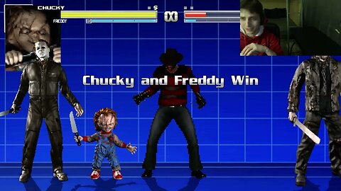 Horror Movie Characters (Chucky, Freddy Krueger, Jason, And Michael Myers) VS The Clown In A Battle