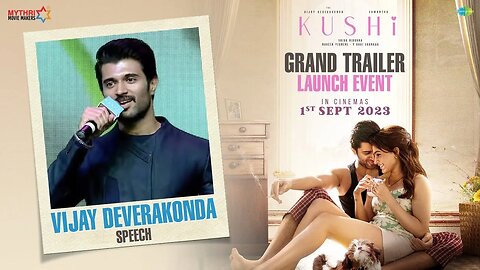 Vijay Devarkonda Intro | Kushi Audio Launch | Kushi Trailer | Samantha | Tamil Audio Launch | Malik