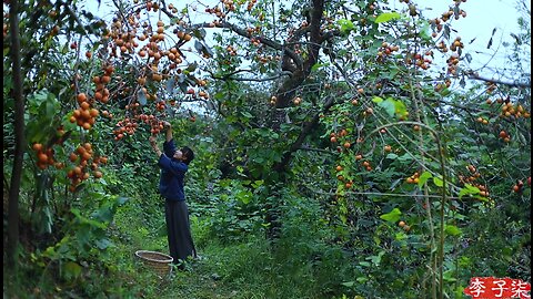 It's natural to make a some Sweet's persimmon dried for year