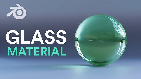 Easy Glass Material in Blender 3D for Beginners Render Compisiting Realistic Transparent