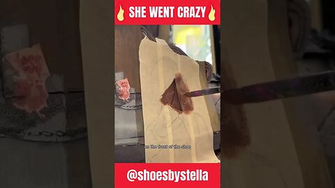 SHE WENT CRAZY @shoesbystella7898 #viral #viralvideos #shoes #customshoes #nwa #hiphop #shorts #fyp