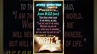 10.24.2022 | STORM MINISTRIES | Daily Bible Verse | John 8:12 (NIV) | #shorts