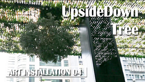 Installation Art 4 - K11 Trees growing upside down - art installation of green building