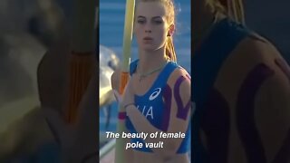 A beleza do salto com vara feminino | The beauty of female pole vault #beauty #Lucia