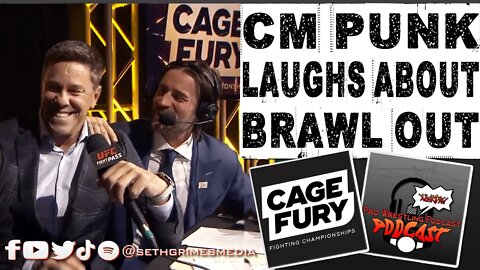 CM Punk Laughs About Brawl Out | Clip from the Pro Wrestling Podcast Podcast #wwe #aew #cmpunk