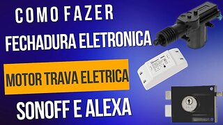 Fechadura Eletronica com motor trava eletrica porta de carro