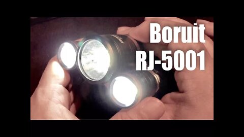 Boruit RJ-5001 6000LM 3 x XM-L2 CREE LED Rechargeable Headlamp