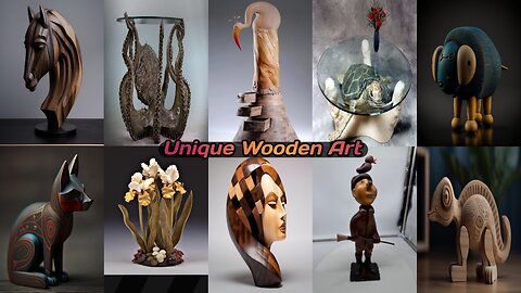 Unique wooden🔥 art