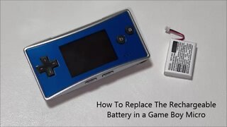 How To Replace The Rechargeable Battery in a Game Boy Micro