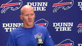 Bills head coach Sean McDermott on Cameron Jefferson raising his fist during the national anthem