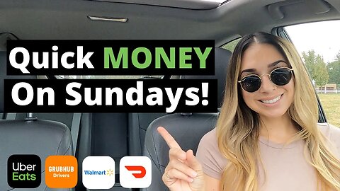 DoorDash, Uber Eats, GrubHub, Walmart Spark Driver Ride Along | Quick Money On Sundays!