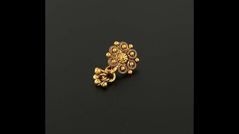 gold nose pin design #