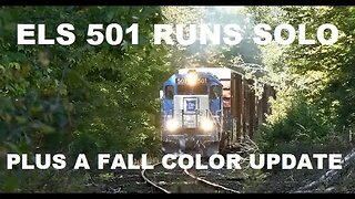 Slinging Wood Pulp Up & Down The Rails, ELS 501 (SD40-2) Running Solo.. #trains | Jason Asselin