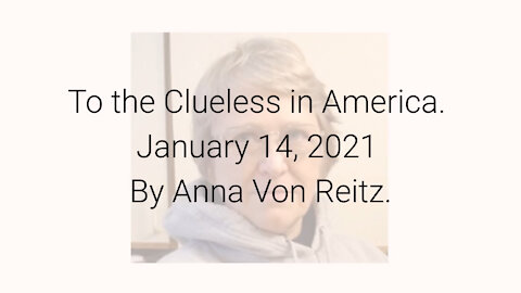 To the Clueless in America January 14, 2021 By Anna Von Reitz