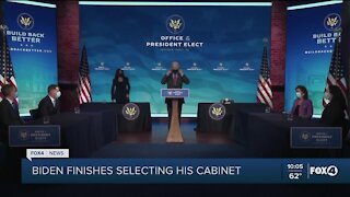 Biden completes selecting his cabinet