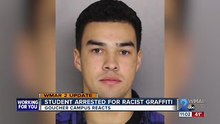 Goucher student arrested for racist graffiti