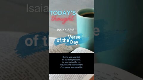Verse of the Day: Isaiah 53:5