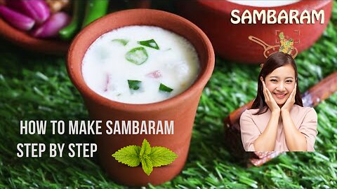 How to make "sambaram" with a step-by-step guide