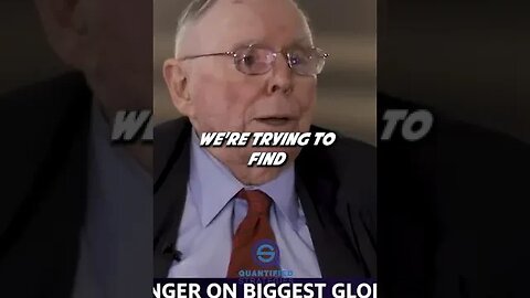 Charlie Munger - "Here Are The Biggest Opportunities Now"