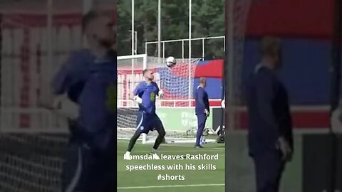 Ramsdale leaves Rashford speechless with his skills #shorts #ramsdale #rashford #arsenal