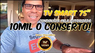 tv smart 75 display em curto(resolvido)