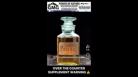 OVER THE COUNTER SUPPLEMENT WARNING ⚠️