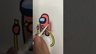 Very Sus Wall Painting tiktok marianaveravera