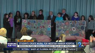 Brooklyn Park Middle School students create mural for MedStar Harbor Hospital