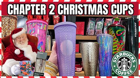 STARBUCKS COFFEE | CHAPTER 2 HOLIDAY 2023 RELEASE CUP DAY | SPARKLY TUMBLERS | #starbucks