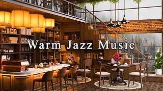 Cozy Winter Coffee Shop Ambience ☕ Relaxing Jazz Instrumental Music to Relax, Study, Work