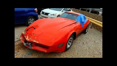 Copart Walk Around + Carnage + Cheap C3 Corvette!