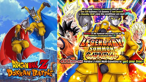 DBZ Dokkan Battle: Legendary Summon Carnival LR Gamma 1 & Gamma 2 Banner Summons