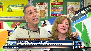 Mural painting project inspires a passion for reading in students