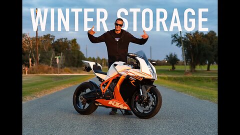 Tips on how to store your MOTORCYCLE for the winter ❄