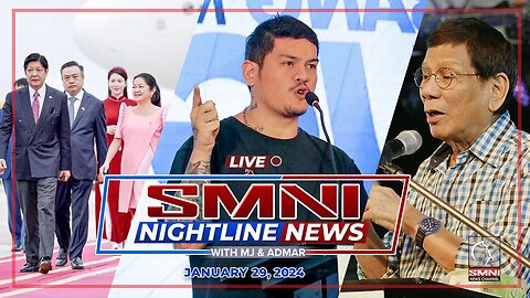 LIVE: SMNI Nightline News with Admar Vilando and Jade Calabroso| January 29, 2024