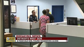 Parents of girl found wandering show up at Detroit police precinct