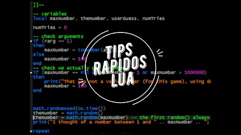 Tips rapidos en Lua / do ... end