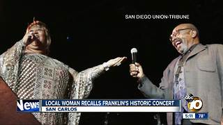 Local woman recalls Franklin's historic concert