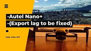 Initial Nano Plus Flight And Video Test (Frame Lag Error Version)