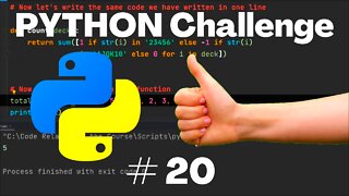 Python Challenge No - 20