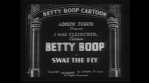 "Swat the Fly" (1935 Original Black & White Cartoon)