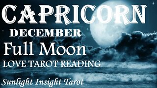 CAPRICORN | Coming With An Offer! Thank You But No Thank You! I'm Done! | December 2022 Full Moon