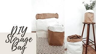 How To Make Paper Storage Bag Le Sac En Papier | DIY Tutorial | Boho Vibe