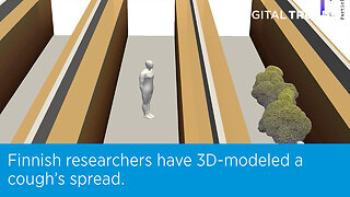 Finnish researchers have 3D-modeled a cough’s spread.