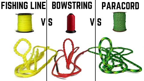 What ACTUALLY works for a bowstring? --- (Fishing Line vs Paracord vs DynaFLIGHT)