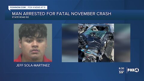 Man arrested for killing two in a car wreck