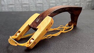 Best DIY slingshot | How to make a fun " CURVE " slingshot | Wood Art TG