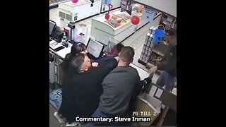 Scotland: An armed robber gets taken down and disarmed at a post office.