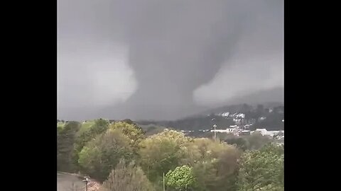 A large tornado has touched down in Little Rock, Arkansas